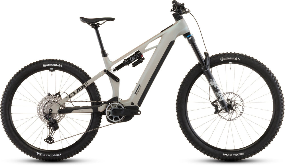 2026 Cube Cube Stereo Hybrid One77 Hpc Slx 800 Electric Mountain Bike In Glintsand And Black
