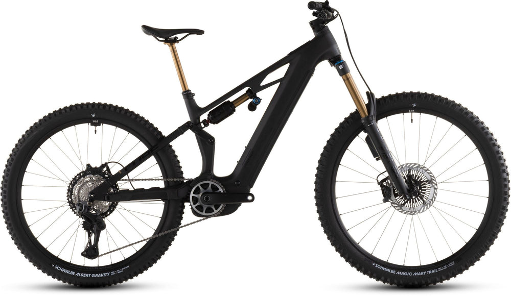 2026 Cube Cube Stereo Hybrid One77 Hpc At 800 Electric Mountain Bike In Carbon And Gold