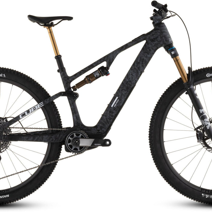 2026 Cube Cube Ams Hybrid One44 C:68X Slt 400X Electric Mountain Bike In Matrixblack And White