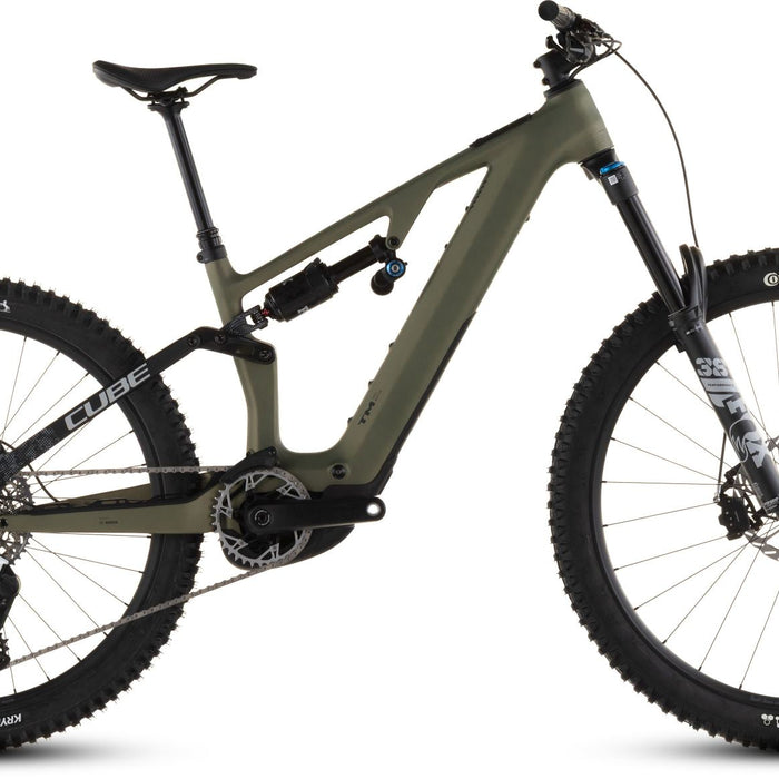 2026 Cube Cube Ams Hybrid One77 C:62 Tm 600X Electric Mountain Bike In Reedgreen And Matrix