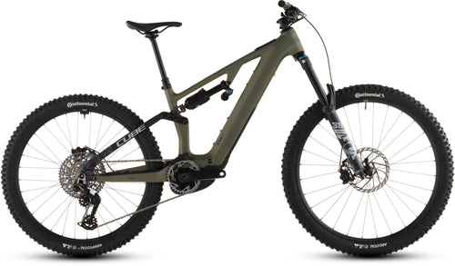 2026 Cube Cube Ams Hybrid One77 C:62 Tm 600X Electric Mountain Bike In Reedgreen And Matrix