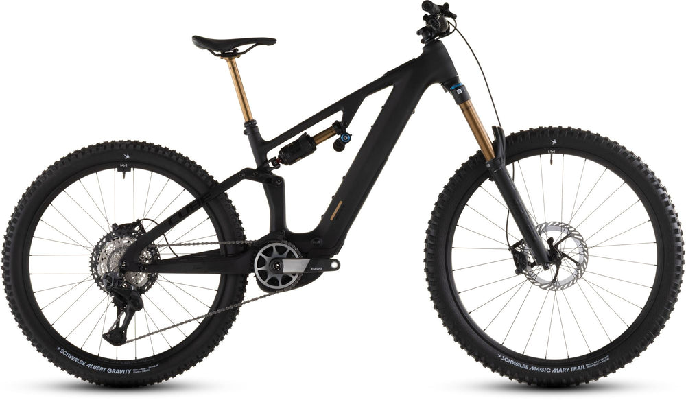 2026 Cube Cube Ams Hybrid One77 C:62 At 600X Electric Mountain Bike In Carbon And Gold