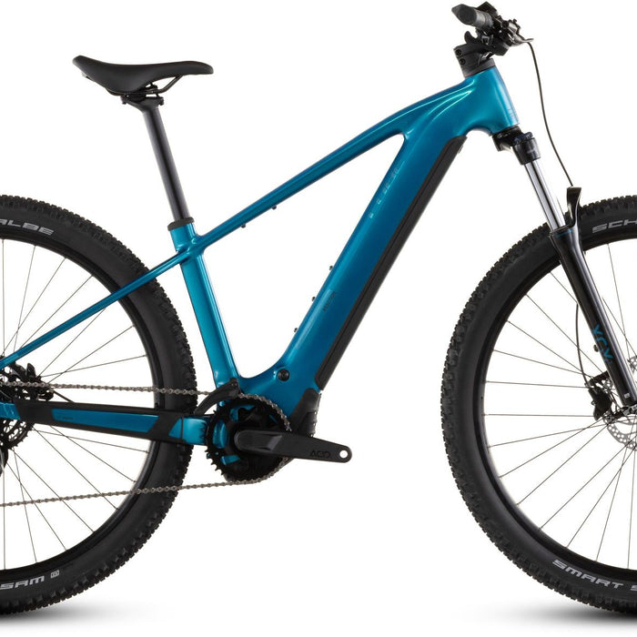2026 Cube Cube Reaction Hybrid Performance 600 Electric Mountain Bike In Electricblue And Dazzle
