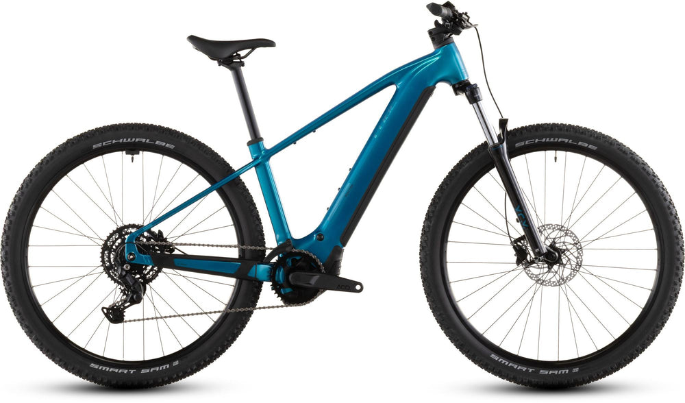 2026 Cube Cube Reaction Hybrid Performance 600 Electric Mountain Bike In Electricblue And Dazzle