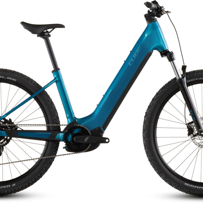 2026 Cube Cube Reaction Hybrid Performance 600 Easy Entry Electric Mountain Bike In Electricblue And Dazzle