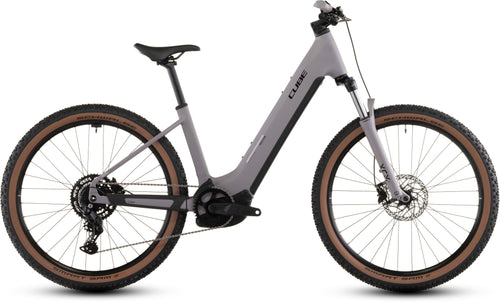 2026 Cube Cube Reaction Hybrid Performance 600 Easy Entry Electric Mountain Bike In Plumgrey And Black