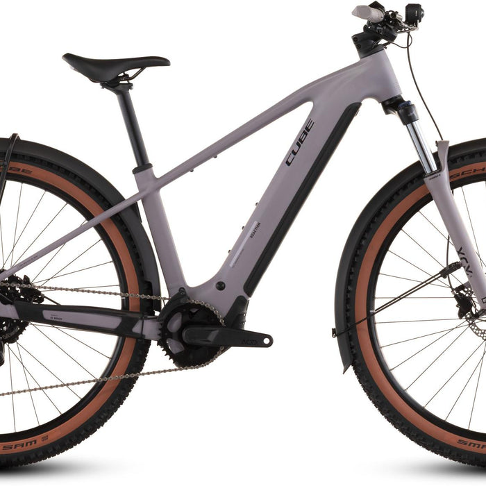 2026 Cube Cube Reaction Hybrid Performance 600 Fe Electric Mountain Bike In Plumgrey And Black