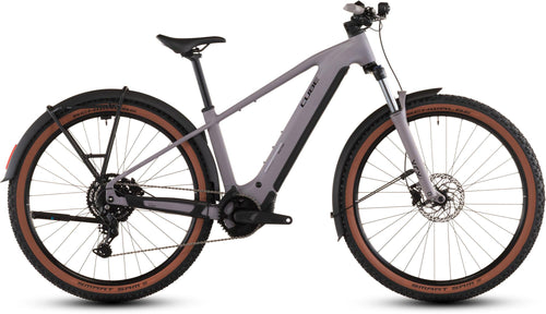 2026 Cube Cube Reaction Hybrid Performance 600 Fe Electric Mountain Bike In Plumgrey And Black