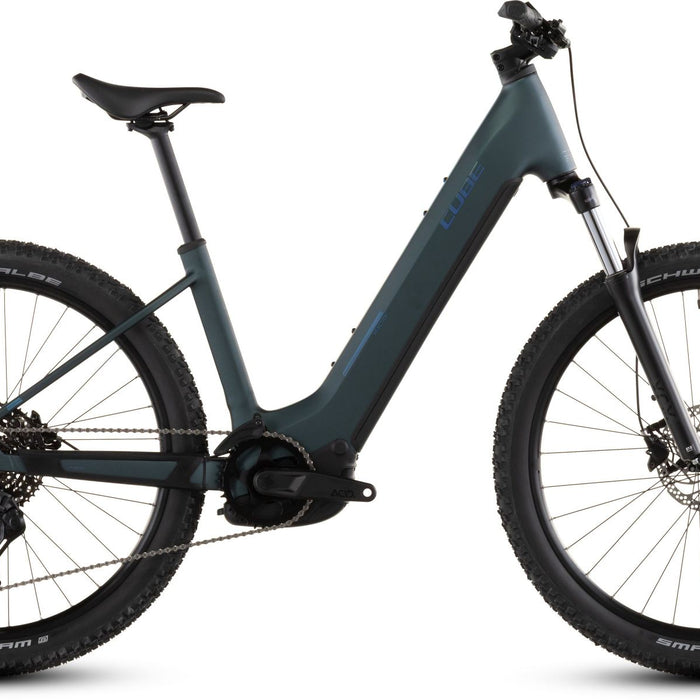 2026 Cube Cube Reaction Hybrid One 800 Easy Entry Electric Mountain Bike In Royalgreen And Prism