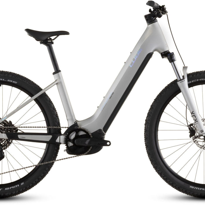 2026 Cube Cube Reaction Hybrid One 600 Easy Entry Electric Mountain Bike In Sleekgrey And Prism