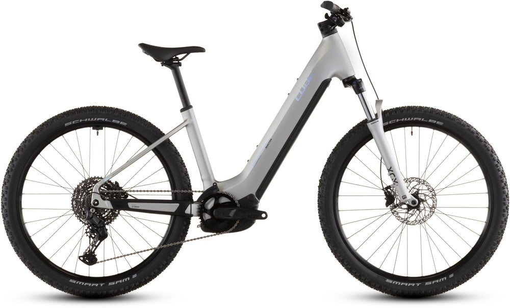 2026 Cube Cube Reaction Hybrid One 600 Easy Entry Electric Mountain Bike In Sleekgrey And Prism