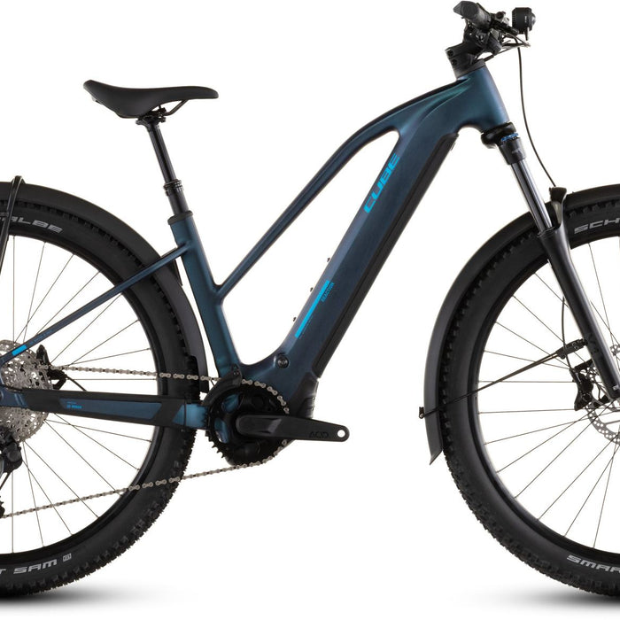 2026 Cube Cube Reaction Hybrid Pro 800 Fe Trapeze Electric Mountain Bike In Nebular And Dazzle