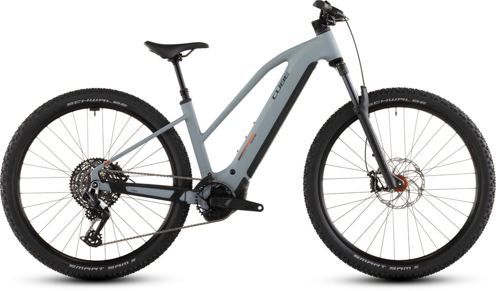 2026 Cube Cube Reaction Hybrid Race 800 Trapeze Electric Mountain Bike In Vulcan And Orange