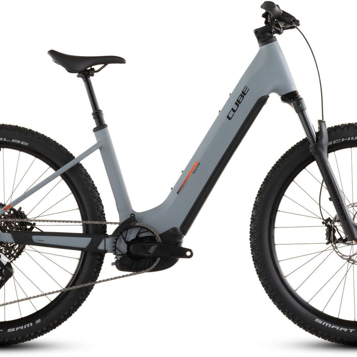 2026 Cube Cube Reaction Hybrid Race 800 Easy Entry Electric Mountain Bike In Vulcan And Orange