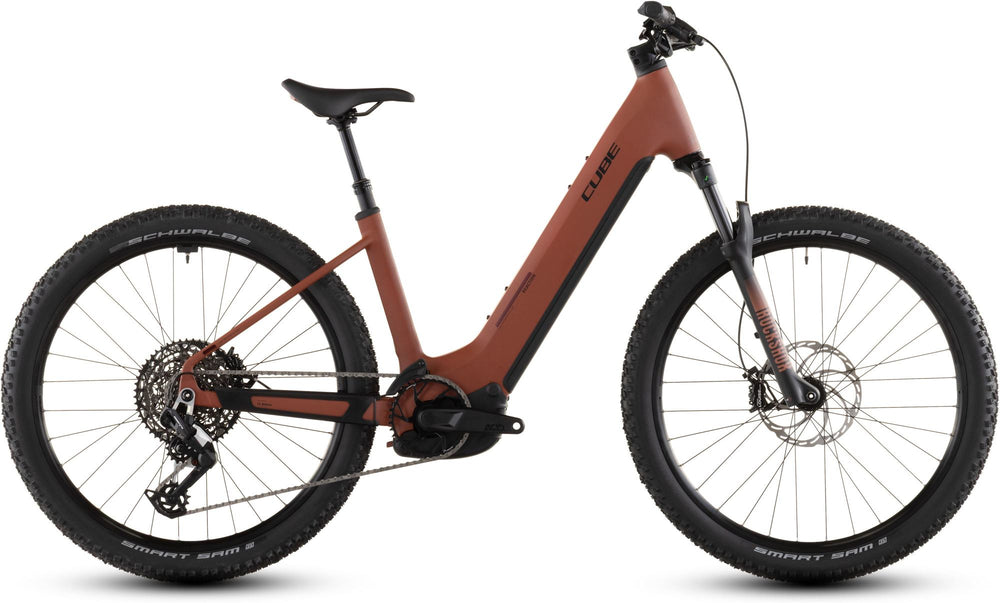 2026 Cube Cube Reaction Hybrid Race 800 Easy Entry Electric Mountain Bike In Amber And Black