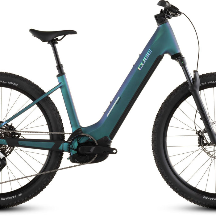 2026 Cube Cube Reaction Hybrid Race 800 Easy Entry Electric Mountain Bike In Polarlight And Prism