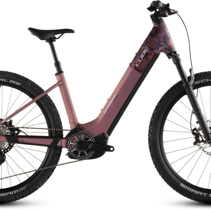 2026 Cube Cube Reaction Hybrid Slx 800 Easy Entry Electric Mountain Bike In Shiftblush And Art