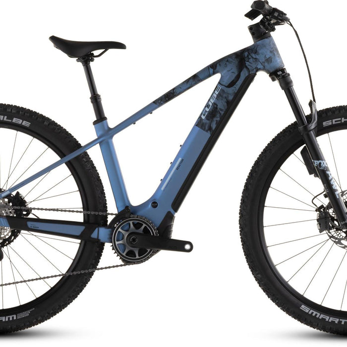 2026 Cube Cube Reaction Hybrid Slt 800 Electric Mountain Bike In Hazeblue And Fume