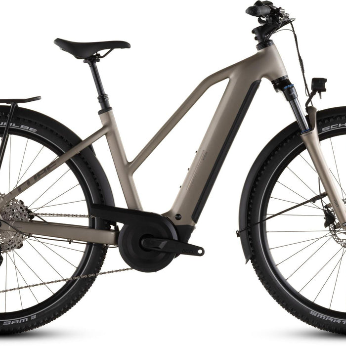 2026 Cube Cube Nuride Hybrid Pro 800 Trapeze Electric Hybrid Bike In Flashstone And Chrome