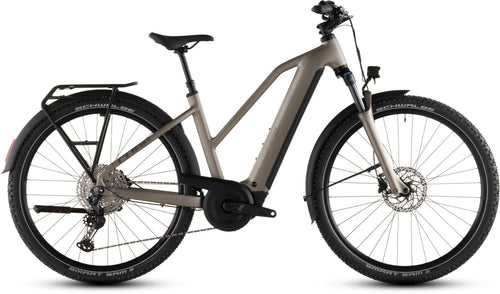 2026 Cube Cube Nuride Hybrid Pro 800 Trapeze Electric Hybrid Bike In Flashstone And Chrome