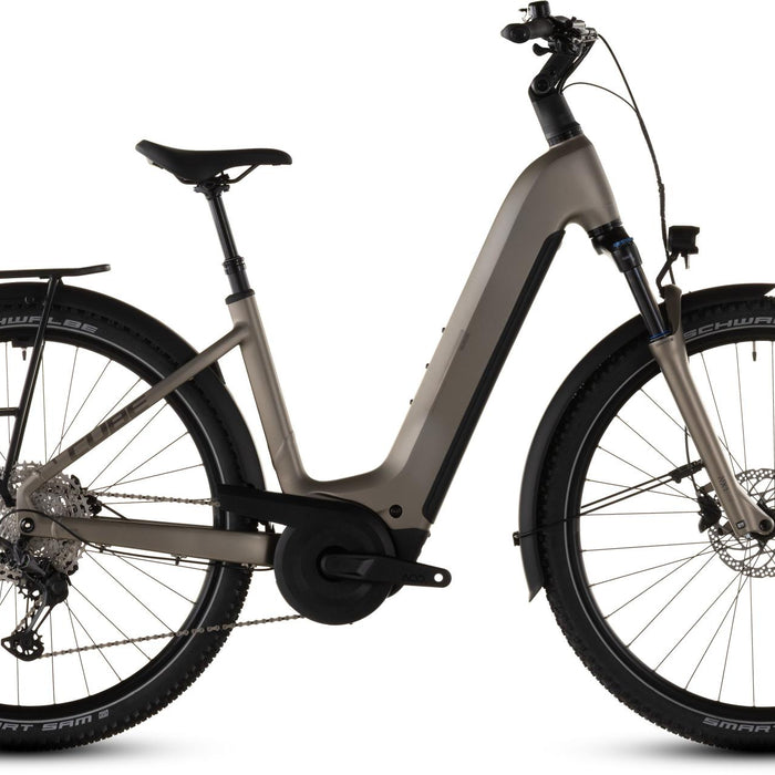 2026 Cube Cube Nuride Hybrid Pro 800 Easy Entry Electric Hybrid Bike In Flashstone And Chrome