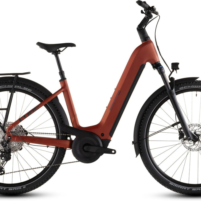 2026 Cube Cube Nuride Hybrid Pro 800 Easy Entry Electric Hybrid Bike In Chilli And Black