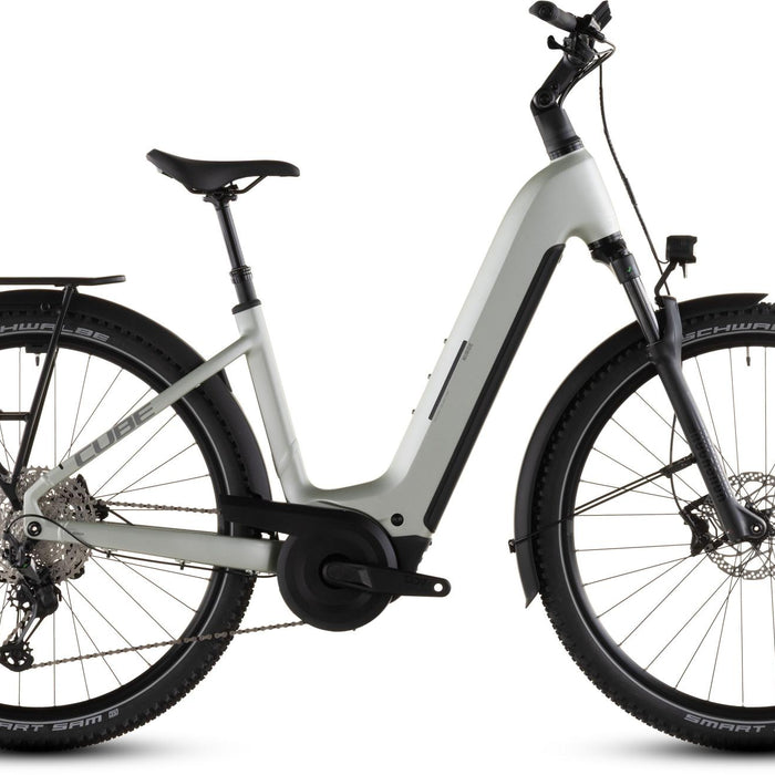 2026 Cube Cube Nuride Hybrid Exc 800 Easy Entry Electric Hybrid Bike In Lemongrass And Reflex