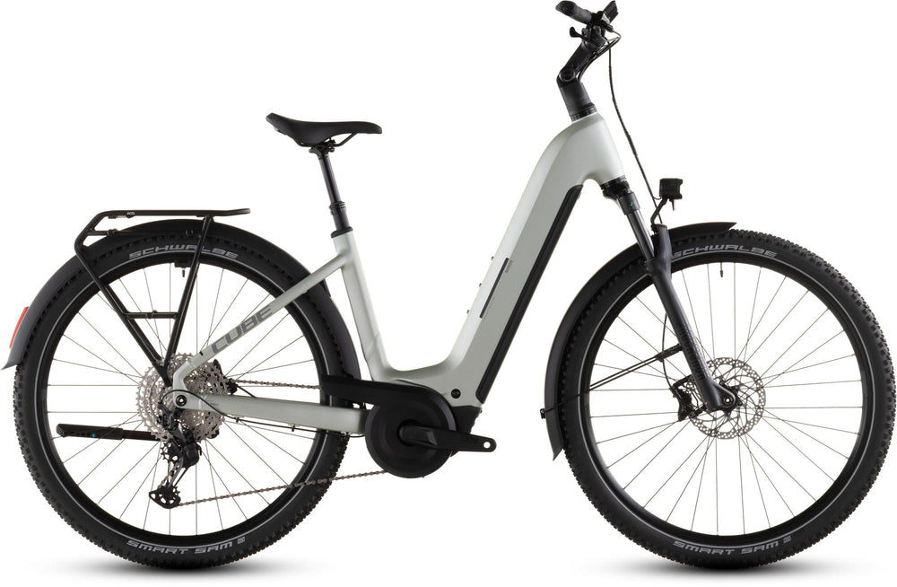 2026 Cube Cube Nuride Hybrid Exc 800 Easy Entry Electric Hybrid Bike In Lemongrass And Reflex
