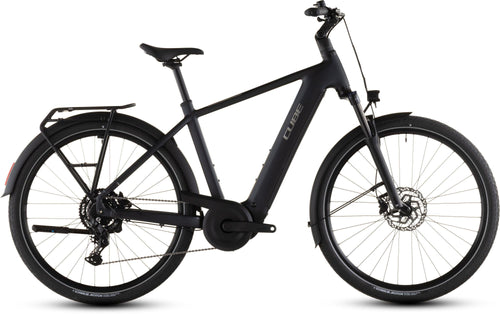 2026 Cube Cube Touring Hybrid One 600 Electric Hybrid Bikes In Coal And Chrome