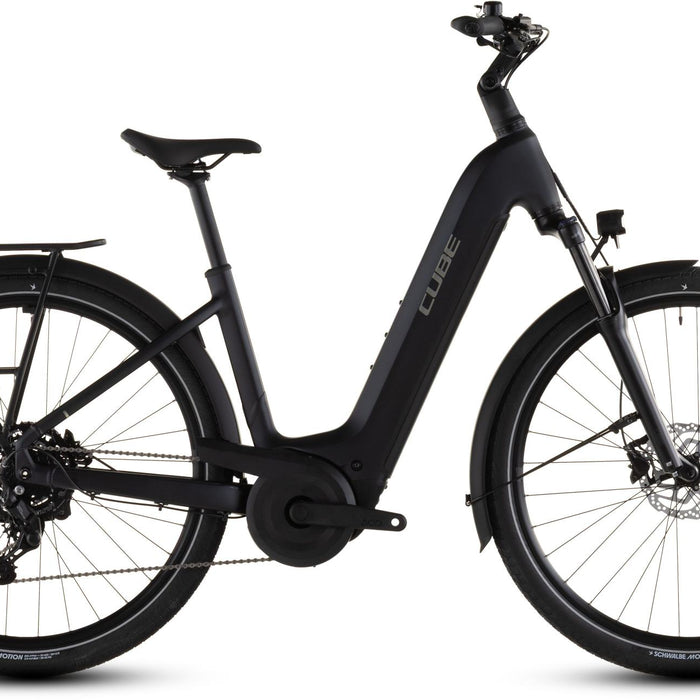 2026 Cube Cube Touring Hybrid One 600 Easy Entry Electric Hybrid Bikes In Coal And Chrome