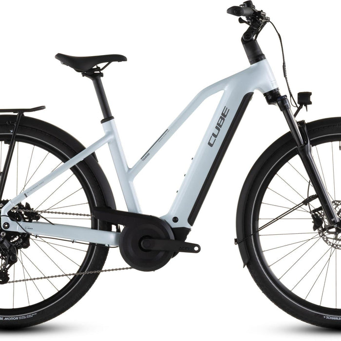 2026 Cube Cube Touring Hybrid One 600 Trapeze Electric Hybrid Bikes In Glacier And Reflex