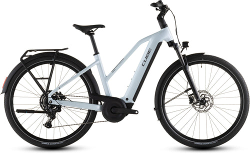 2026 Cube Cube Touring Hybrid One 600 Trapeze Electric Hybrid Bikes In Glacier And Reflex