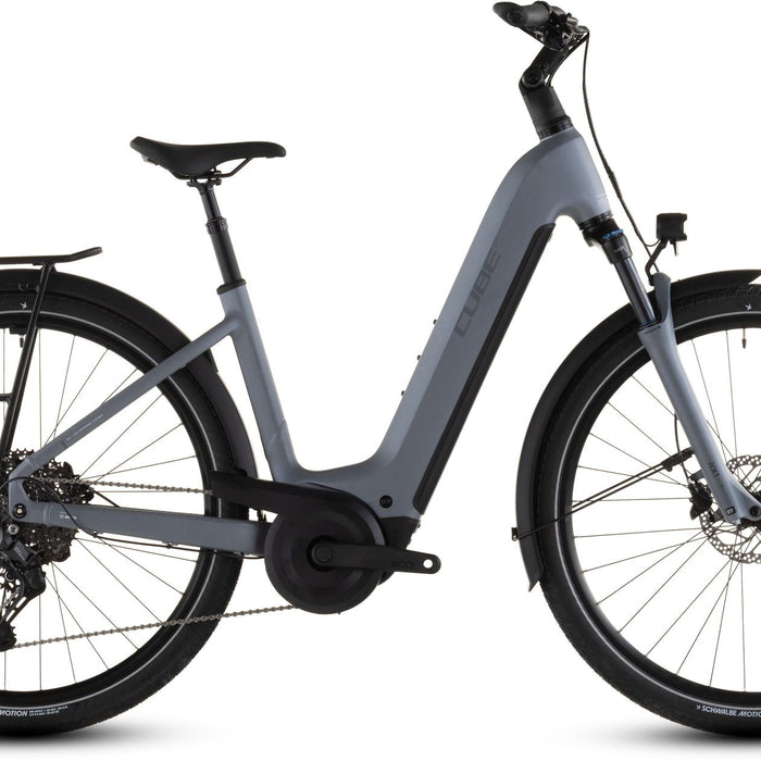 2026 Cube Cube Touring Hybrid Pro 800 Easy Entry Electric Hybrid Bikes In Pearlgrey And Grey