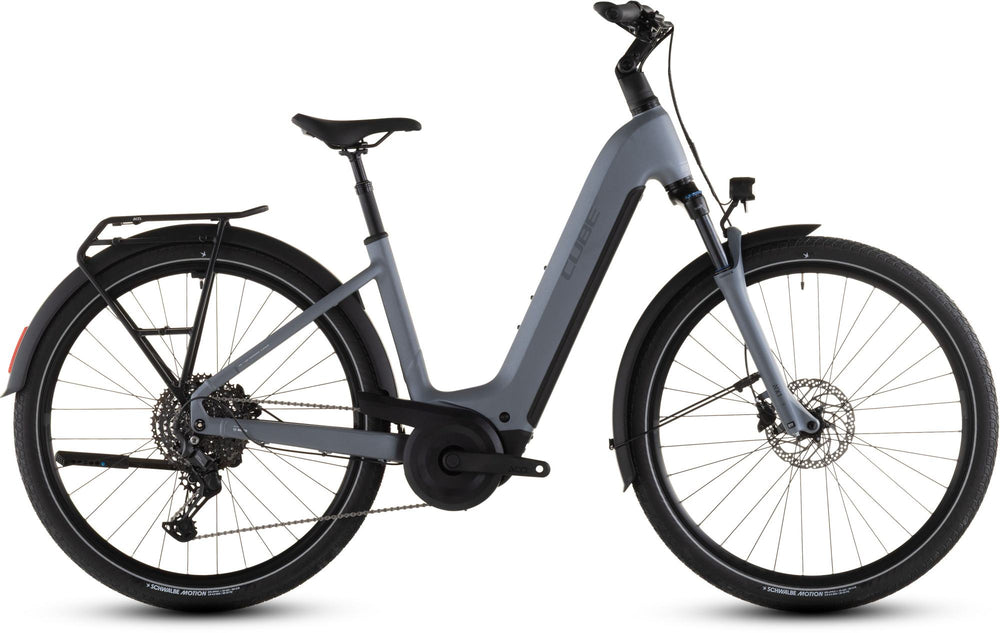 2026 Cube Cube Touring Hybrid Pro 800 Easy Entry Electric Hybrid Bikes In Pearlgrey And Grey