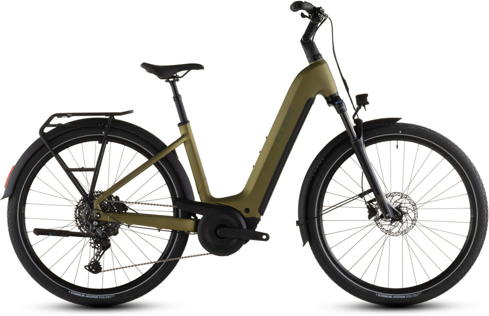 2026 Cube Cube Touring Hybrid Pro 800 Easy Entry Electric Hybrid Bikes In Goldenlime And Black