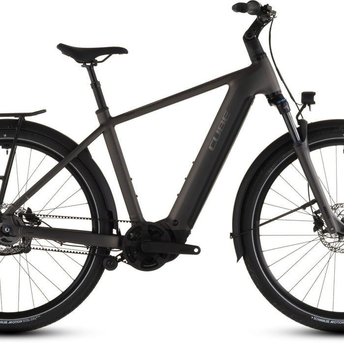 2026 Cube Cube Touring Hybrid Comfort Slx 800 Electric Hybrid Bikes In Charcoal And Chrome
