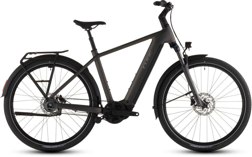 2026 Cube Cube Touring Hybrid Comfort Slx 800 Electric Hybrid Bikes In Charcoal And Chrome
