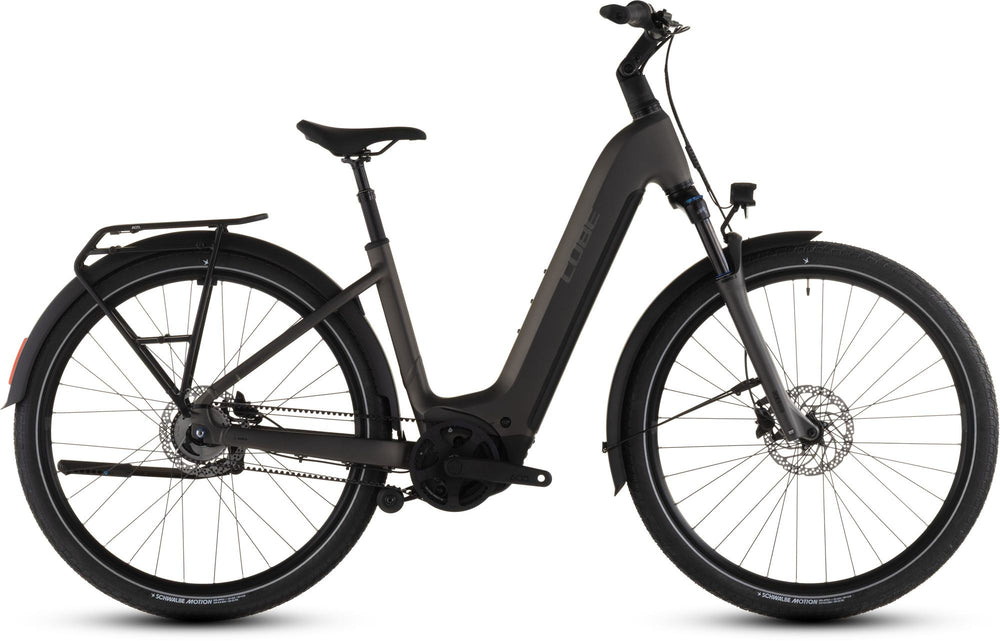 2026 Cube Cube Touring Hybrid Comfort Slx 800 Easy Entry Electric Hybrid Bikes In Charcoal And Chrome