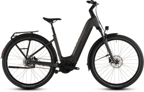 2026 Cube Cube Touring Hybrid Comfort Slx 800 Easy Entry Electric Hybrid Bikes In Charcoal And Chrome