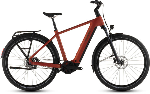 2026 Cube Cube Touring Hybrid Comfort Slx 800 Electric Hybrid Bikes In Chilli And Chrome