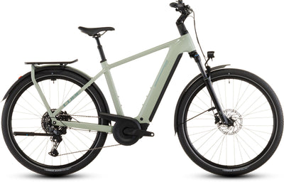2026 Cube Cube Kathmandu Hybrid One 800 Electric Hybrid Bikes In Pea And Green