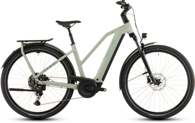 2026 Cube Cube Kathmandu Hybrid One 800 Trapeze Electric Hybrid Bikes In Pea And Green