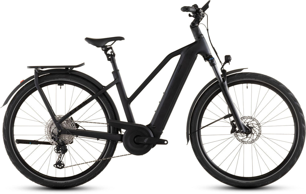 2026 Cube Cube Kathmandu Hybrid Pro 800 Trapeze Electric Hybrid Bikes In Coal And Black