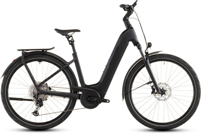 2026 Cube Cube Kathmandu Hybrid Pro 800 Easy Entry Electric Hybrid Bikes In Coal And Black