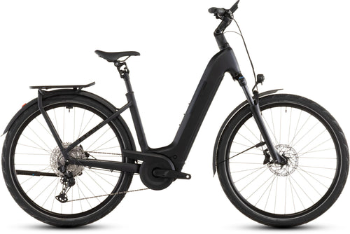 2026 Cube Cube Kathmandu Hybrid Pro 800 Easy Entry Electric Hybrid Bikes In Coal And Black