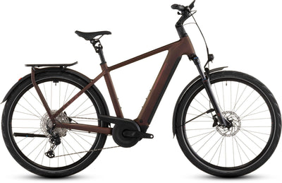 2026 Cube Cube Kathmandu Hybrid Pro 800 Electric Hybrid Bikes In Sunglow And Chrome