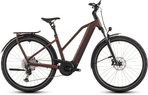 2026 Cube Cube Kathmandu Hybrid Pro 800 Trapeze Electric Hybrid Bikes In Sunglow And Chrome