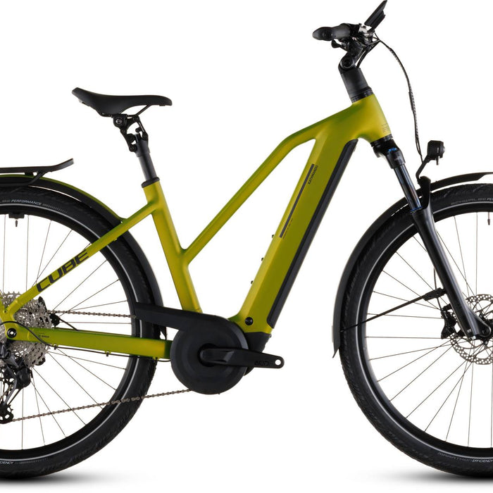2026 Cube Cube Kathmandu Hybrid Pro 800 Trapeze Electric Hybrid Bikes In Lizard And Black