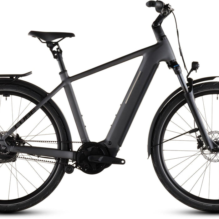 2026 Cube Cube Kathmandu Hybrid Comfort Pro 800 Electric Hybrid Bikes In Slabgrey And Black