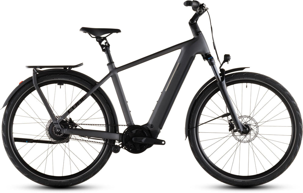 2026 Cube Cube Kathmandu Hybrid Comfort Pro 800 Electric Hybrid Bikes In Slabgrey And Black